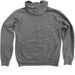 Zipper Hoodie, a Deep Heather Zip Up Hoodie (back-view)