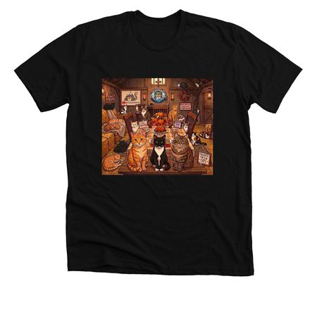 Mountain Cats Thanksgiving&nbsp;, a Solid Black Blend Premium Unisex Tee