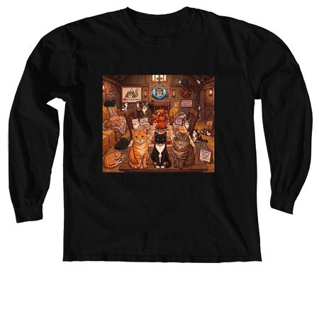 Mountain Cats Thanksgiving&nbsp;, a Black Comfort Colors Long Sleeve Tee