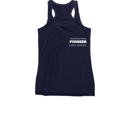 The 3 day Pioneer, a Navy Women's Racerback