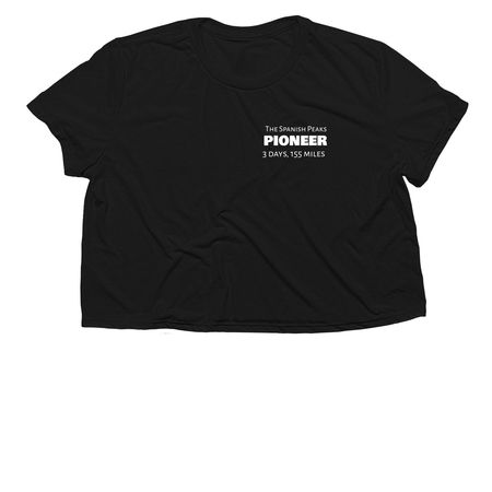 The 3 day Pioneer, a Black Women?s Flowy Cropped Tee