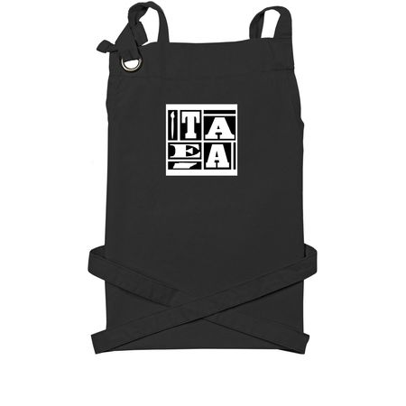 TAEA Cotton Canvas Apron, a Black Cotton Canvas Pocket Apron