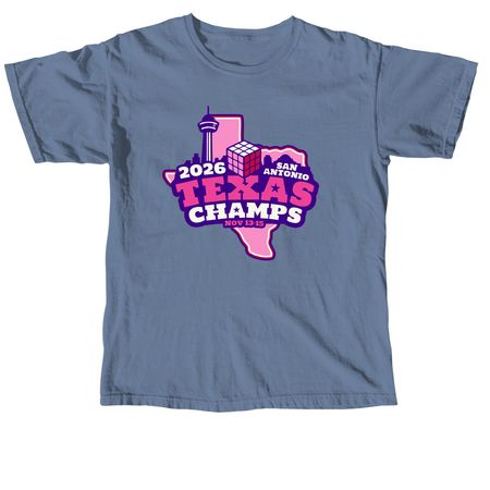Texas Championship 2026 Merch, a Blue Jean Comfort Colors Unisex Tee