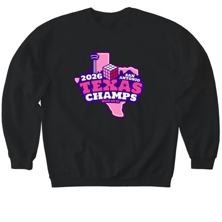 Texas Championship 2026 Merch, a Black Softstyle Crewneck Sweatshirt