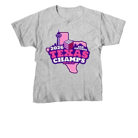 Texas Championship 2026 Merch, a Sport Grey Youth Unisex Tee
