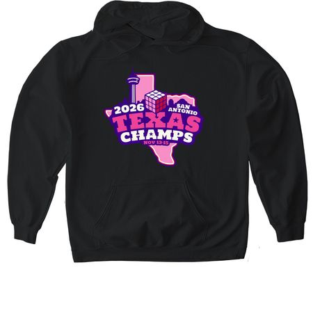 Texas Championship 2026 Merch, a Black Gildan Softstyle Pullover Hoodie