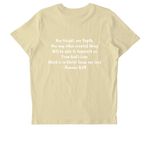 Romans 8:39, a Butter Stanley/Stella Unisex Crafter Tee (back-view)