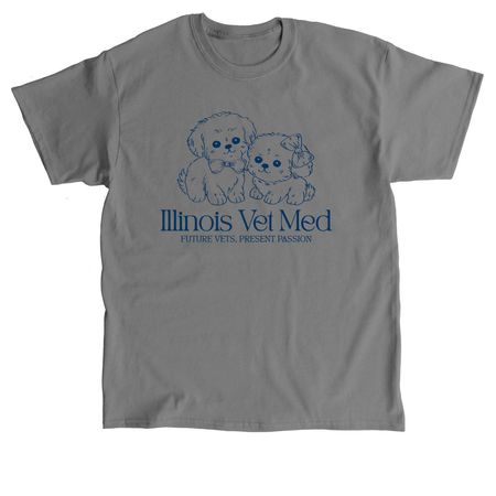Vet Med Puppies, a Charcoal Classic Unisex Tee