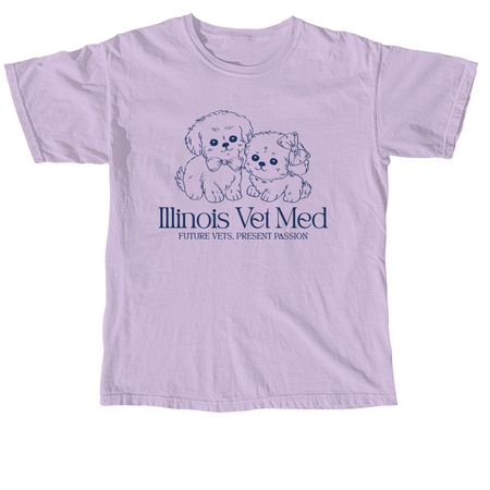 Vet Med Puppies, a Orchid Comfort Colors Unisex Tee