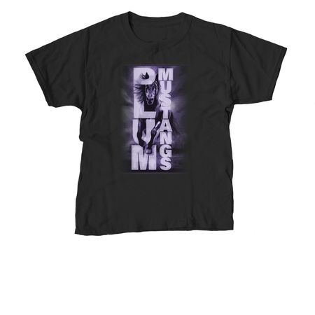 Plum Mustangs | Run Free, a Black Youth Unisex Tee