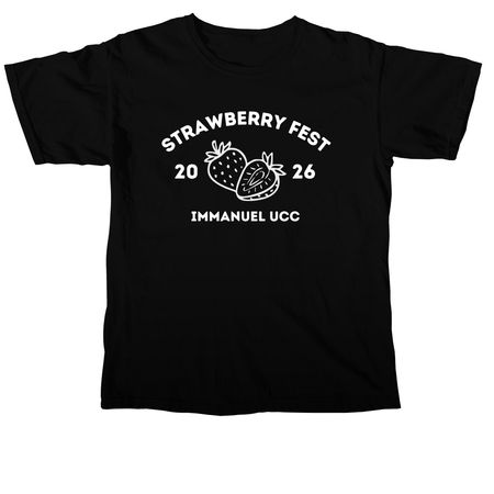 5th Annual Strawberry Fest, a Black Comfort Colors Unisex Tee