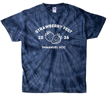 5th Annual Strawberry Fest, a Navy Classic Tie Dye Tee