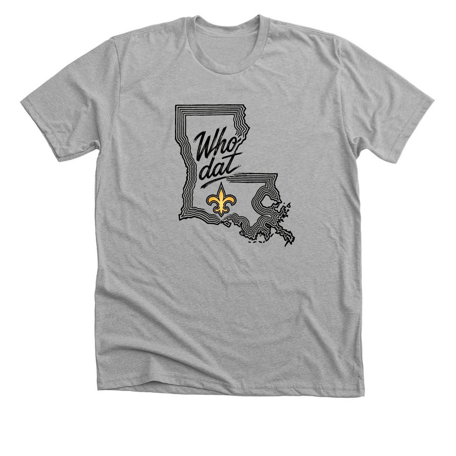 Louisiana Vibes, a Athletic Heather Premium Unisex Tee