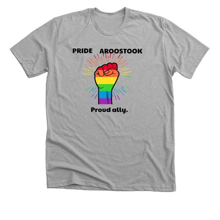 Pride Aroostook Ally Shirts, a Athletic Heather Premium Unisex Tee