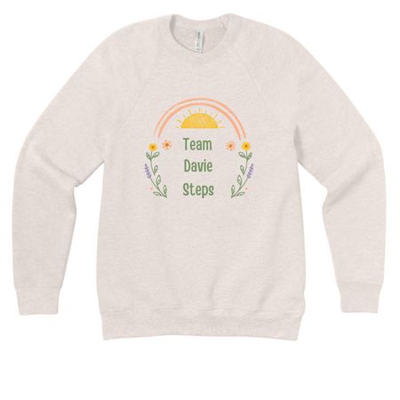 Team Davie Steps&nbsp;, a Heather Dust Premium Raglan Crewneck Sweatshirt