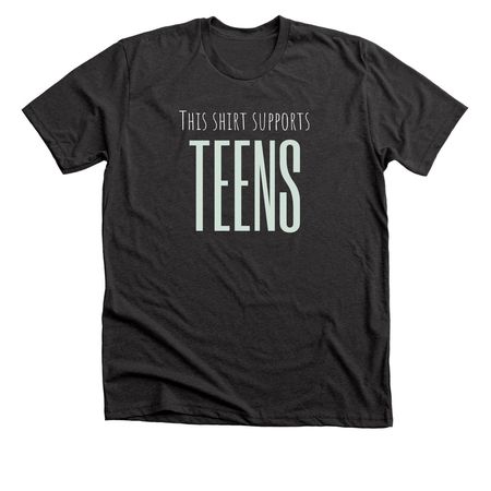 Support EMPOWER Teens, a Dark Grey Heather Premium Unisex Tee
