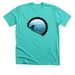 Bike the Blues, a Heather Sea Green Premium Unisex Tee