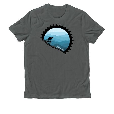 Bike the Blues, a Terrain Grey Allmade Organic Cotton Unisex Tee