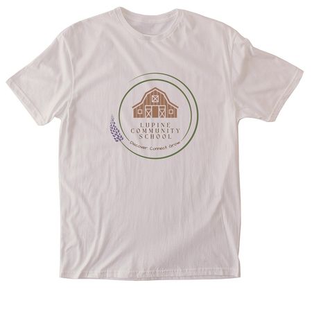 Lupine Community School, a Ice Grey Softstyle Cotton Tee