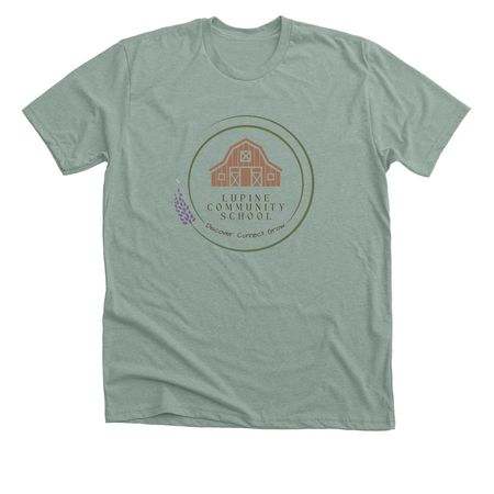 Lupine Community School, a Heather Sage Premium Unisex Tee