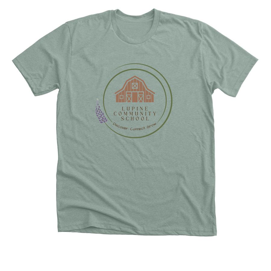 Lupine Community School, a Heather Sage Premium Unisex Tee