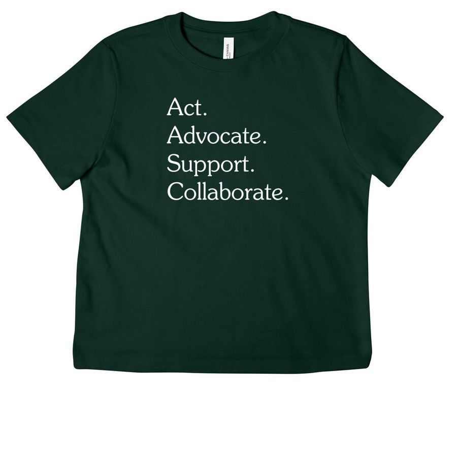 Four words. One Mission., a Forest Women's Heavyweight Tee