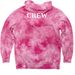 The Good Juju (Hipster edition), a Pink Tie Dyed Pullover Hoodie (back-view)