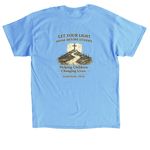 Let Your Light Shine: Guatemala Mission, a Carolina Blue Classic Unisex Tee (back-view)