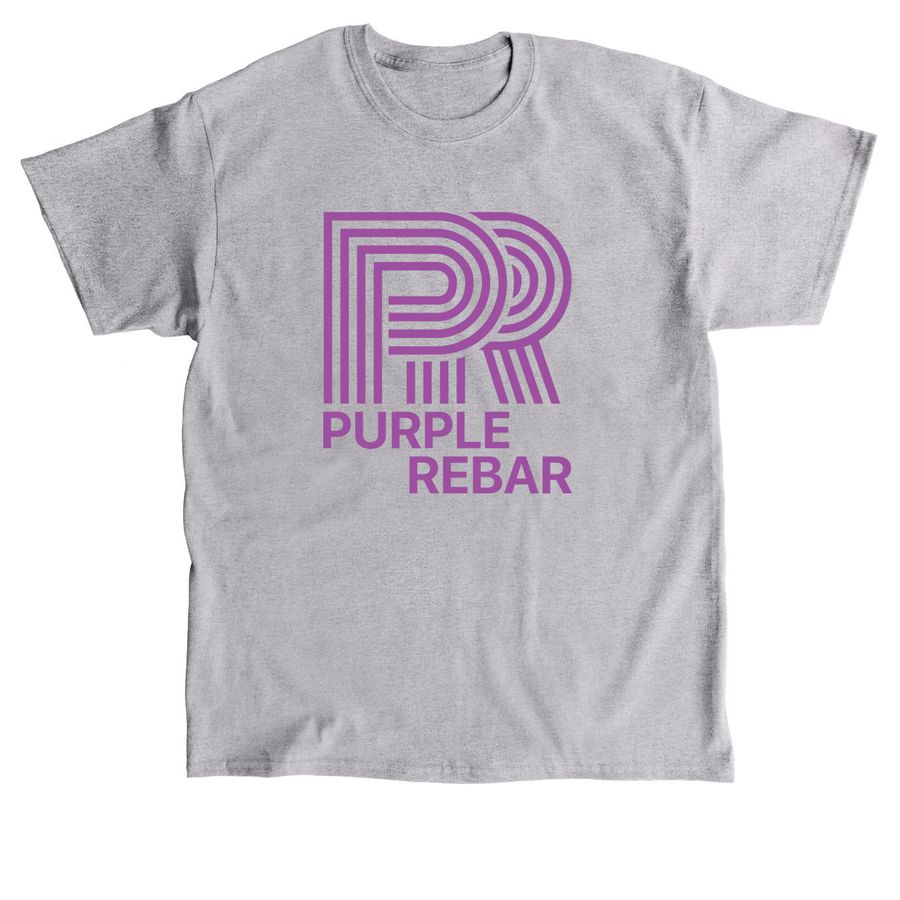 Purple Rebar - The Purple Logo, a Sport Grey Classic Unisex Tee