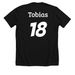 Tobias' Journey, a Solid Black Blend Premium Unisex Tee (back-view)