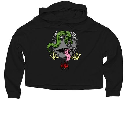 Bagagwa Shirts!, a Black Women?s Lightweight Cropped Hoodie