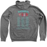 Nutcracker 2026 Cast T-shirts, a Deep Heather Zip Up Hoodie (back-view)