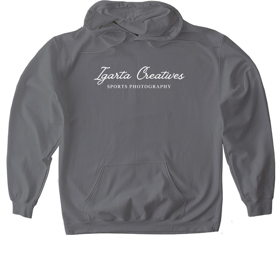 Keeping Women's Sports in Focus, a Charcoal Gildan Softstyle Pullover Hoodie