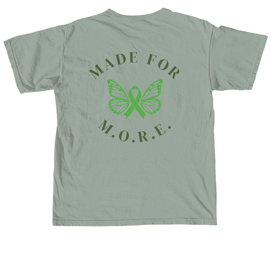 Made for M.O.R.E., a Bay Comfort Colors Unisex Tee (back-view)