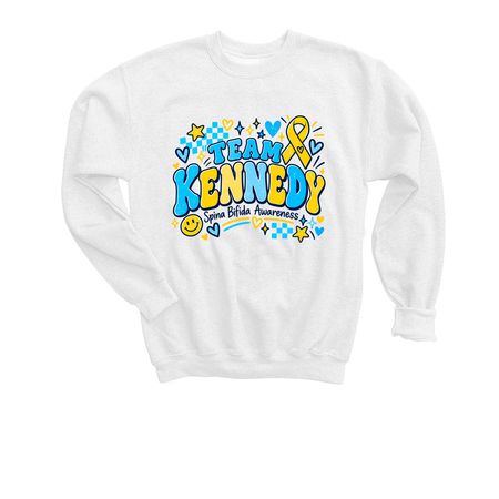 Team Kennedy&nbsp;, a White Youth Crewneck Sweatshirt