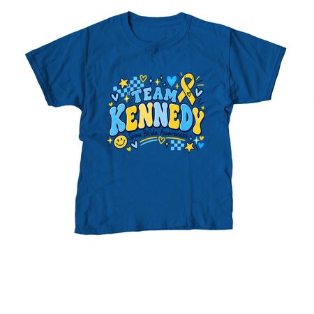 Team Kennedy&nbsp;, a Royal Blue Youth Unisex Tee