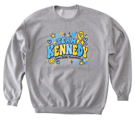 Team Kennedy&nbsp;, a Sport Grey Softstyle Crewneck Sweatshirt