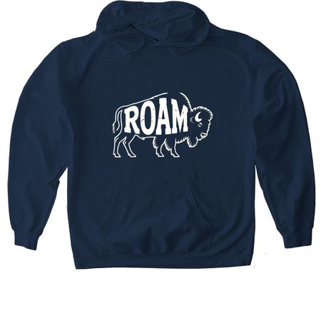 Roam, a Navy Gildan Softstyle Pullover Hoodie