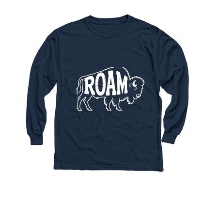 Roam, a Navy Youth Long Sleeve Tee