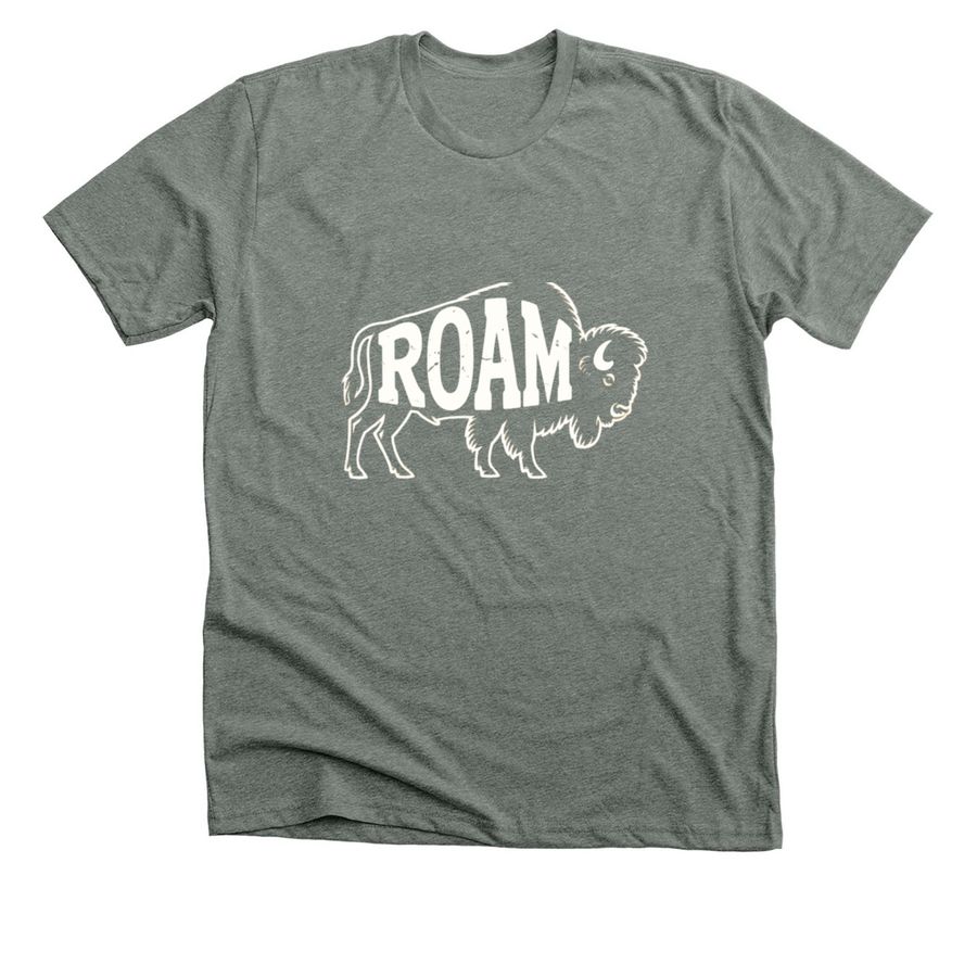 Roam, a Deep Heather Premium Unisex Tee