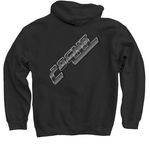 P.U.S.H., a Black Pullover Hoodie (back-view)