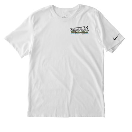 Summer Styles, a White Nike Dri-FIT Jersey Blend Performance Tee