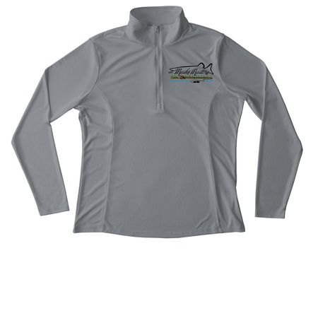 Summer Styles, a Grey Concrete Women's Performance Quarter Zip Pullover