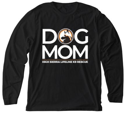 DOG MOM Shirts & Sweatshirts, a Solid Black Blend Premium Long Sleeve Tee