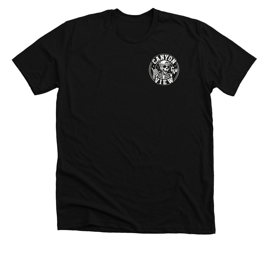 Jaguar Skeleton-Cheer Dad, a Solid Black Blend Premium Unisex Tee