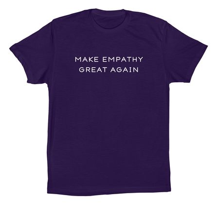 Make Empathy Great Again, a Team Purple Premium Cotton Tee