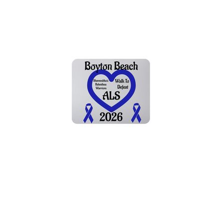 Walk to Defeat ALS: Mouse Pad, a White Full Color Mouse Pad