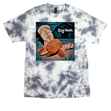 R&C2 Merch, a Grey Crystal Tie Dye Tee