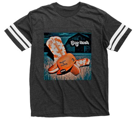 R&C2 Merch, a Vintage Smoke / White Football Jersey Tee