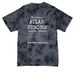 GMSP: Atlas - Each Animal Counts, a Black Crystal Tie Dye Tee (back-view)